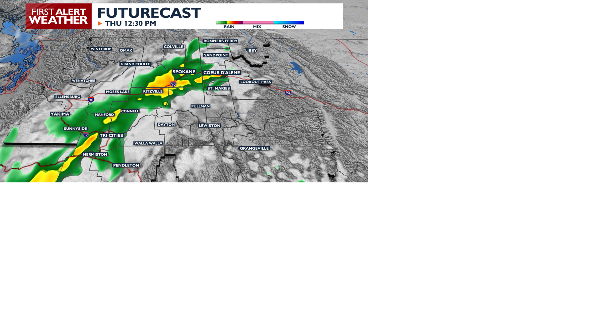 🌤️Spokane's calm, pleasant Wednesday gives way to showers later this ...