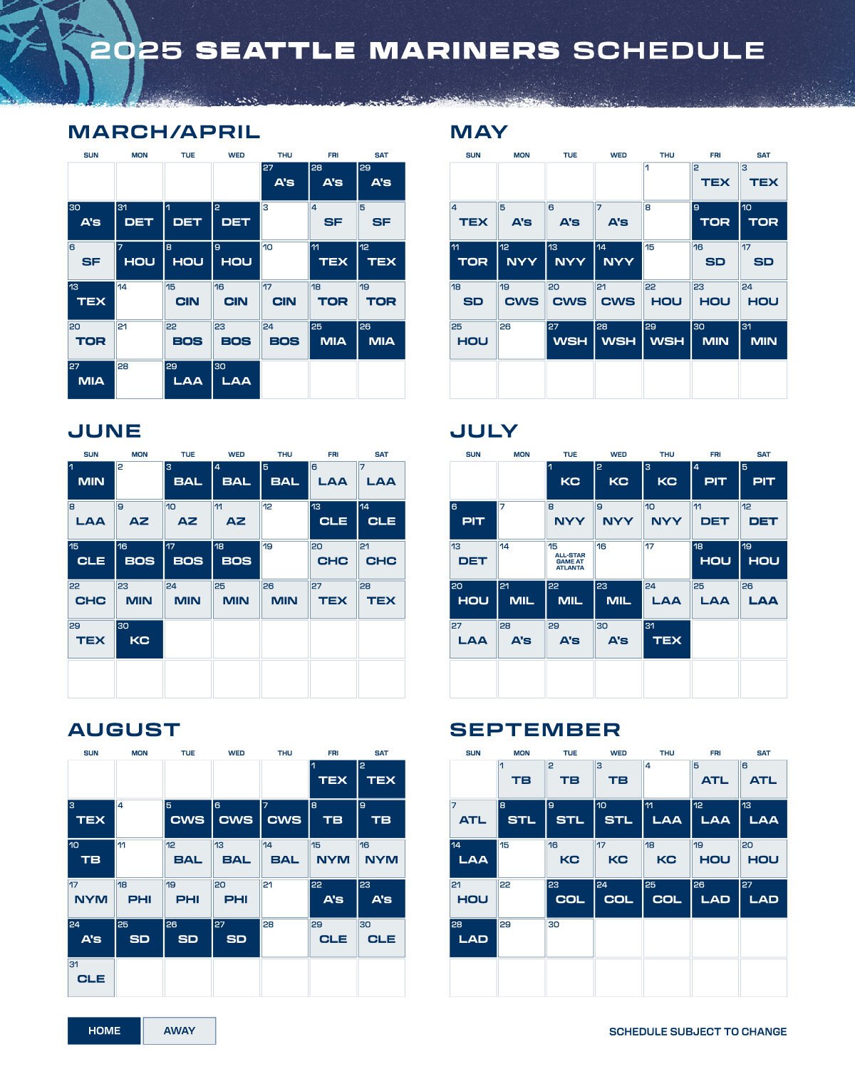 Seattle Mariners Release 2025 Schedule News Kxly Com 669984fd50fc5.image