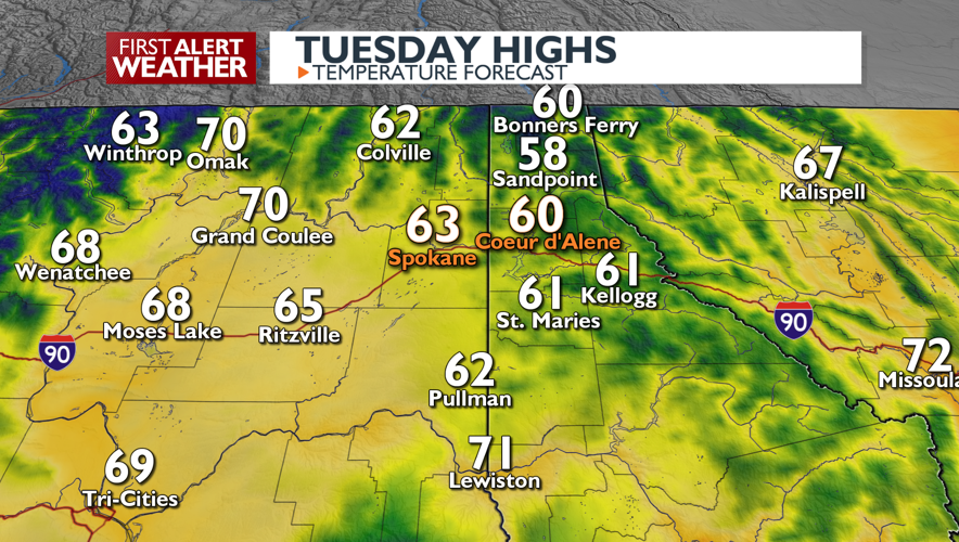 Light rain and gusty winds for Tuesday and Wednesday - Mark | Weather ...