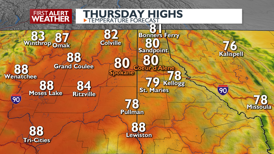 80s wrap the week with a toasty weekend ahead | Weather | kxly.com
