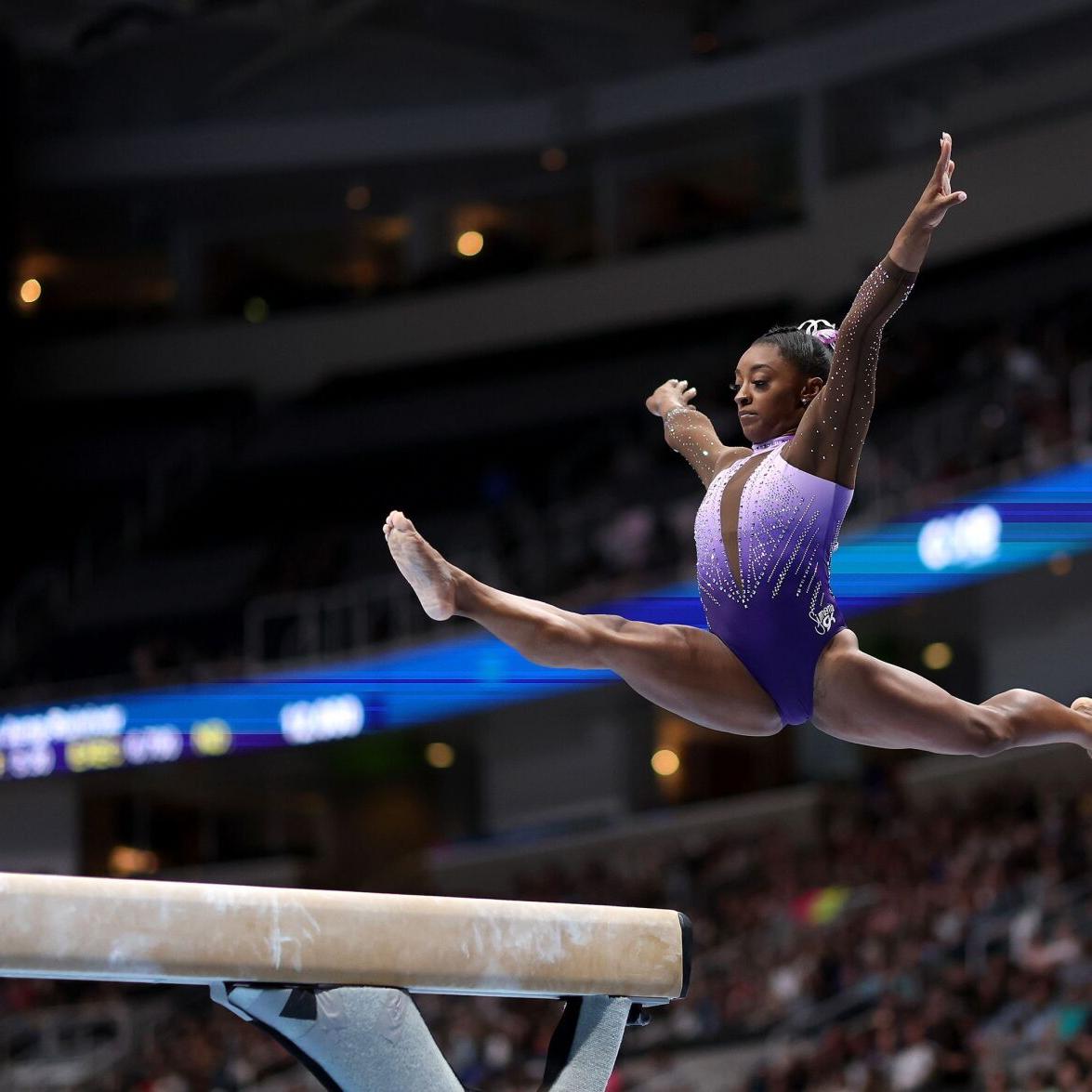 Simone Biles wins record eighth title at US Gymnastics
