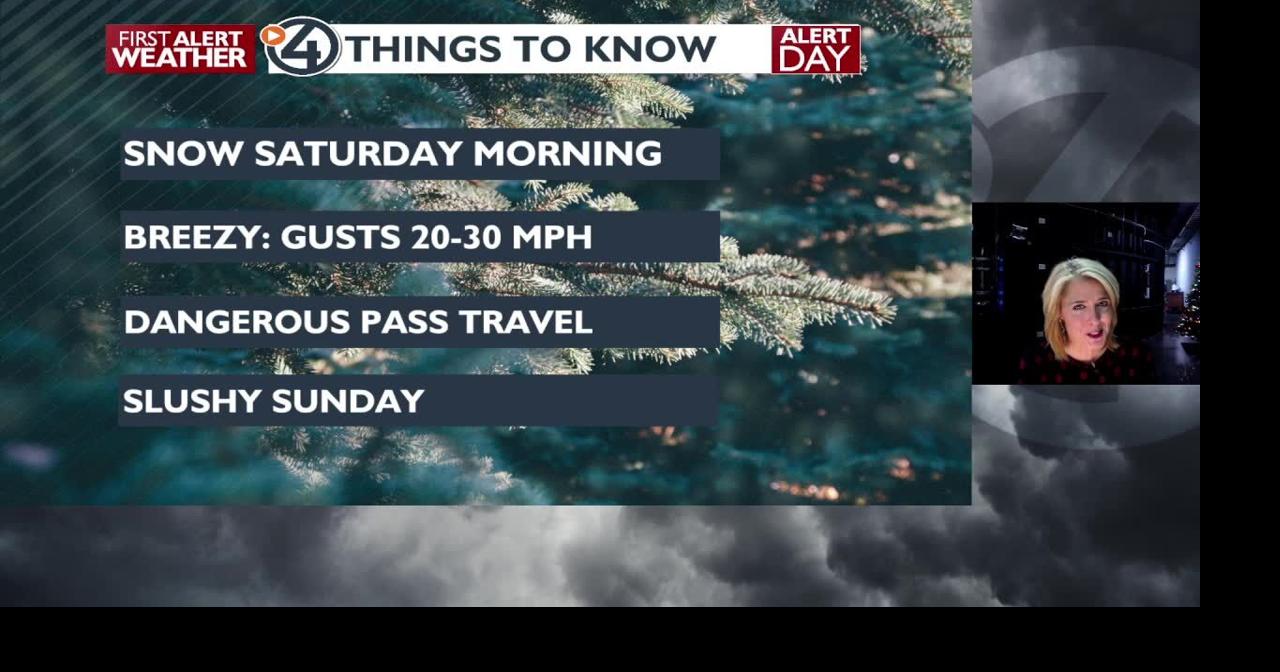 ⚠Snow & gusty winds to start the day on Saturday - Kris | Weather ...