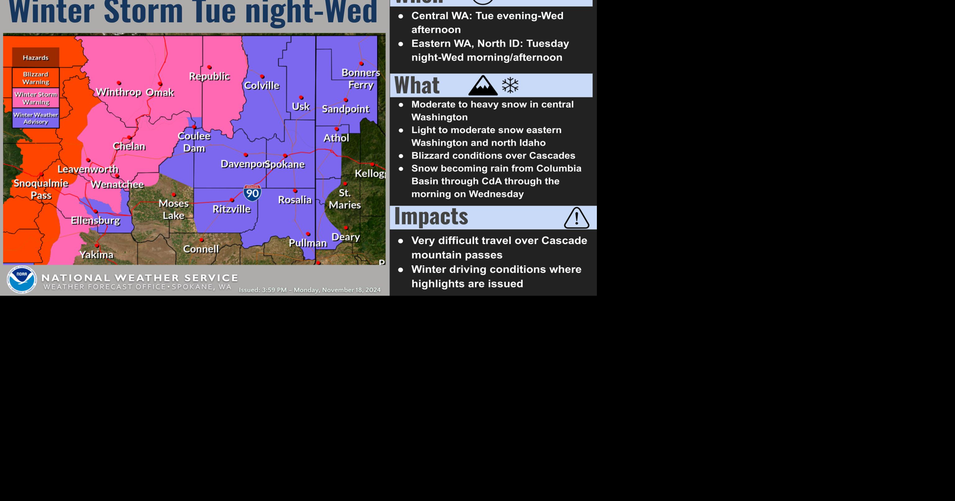 🚨WEATHER ALERT WEDNESDAY: Winter storm arrives late Tuesday - Kris ...