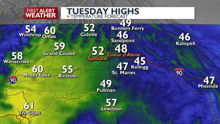 Clouds and a few showers, rainy for Wednesday - Mark | Weather | kxly.com