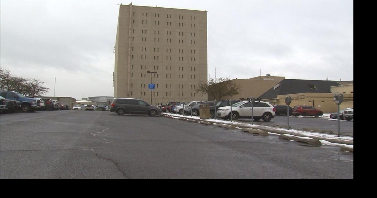 Police Man lights car on fire near Spokane Public Safety building
