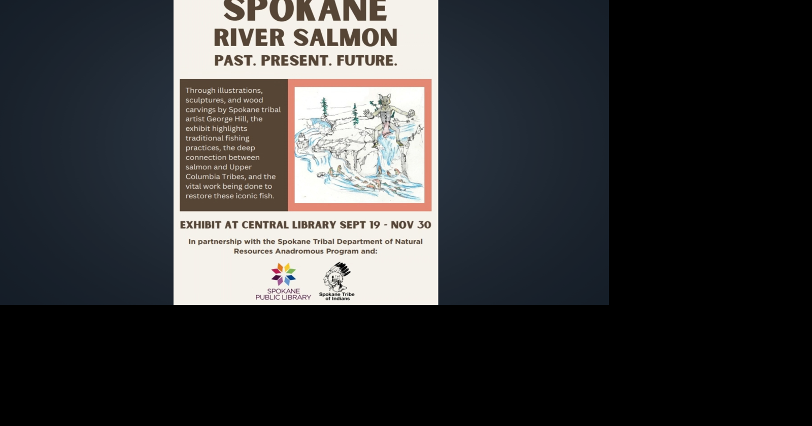 Spokane Public Library and Spokane Tribe showcase salmon's past, present and future in new exhibit