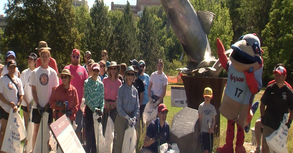 Spokane Indians, Riverkeeper team up for annual Redband Rally cleanup