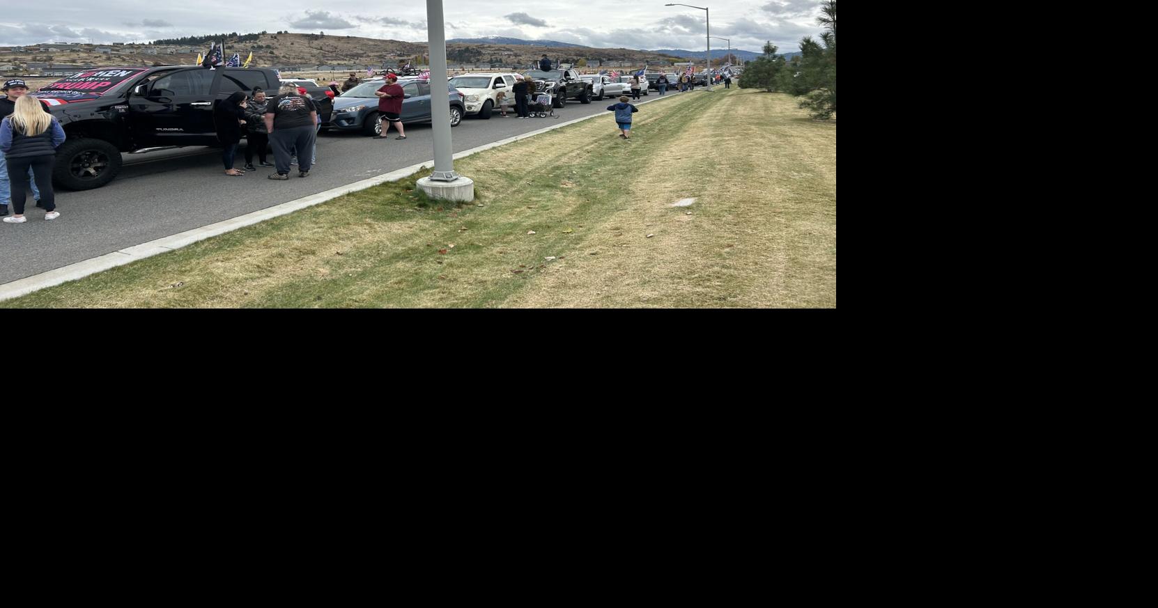 Hundreds attend Trump car parade in Liberty Lake | News | kxly.com