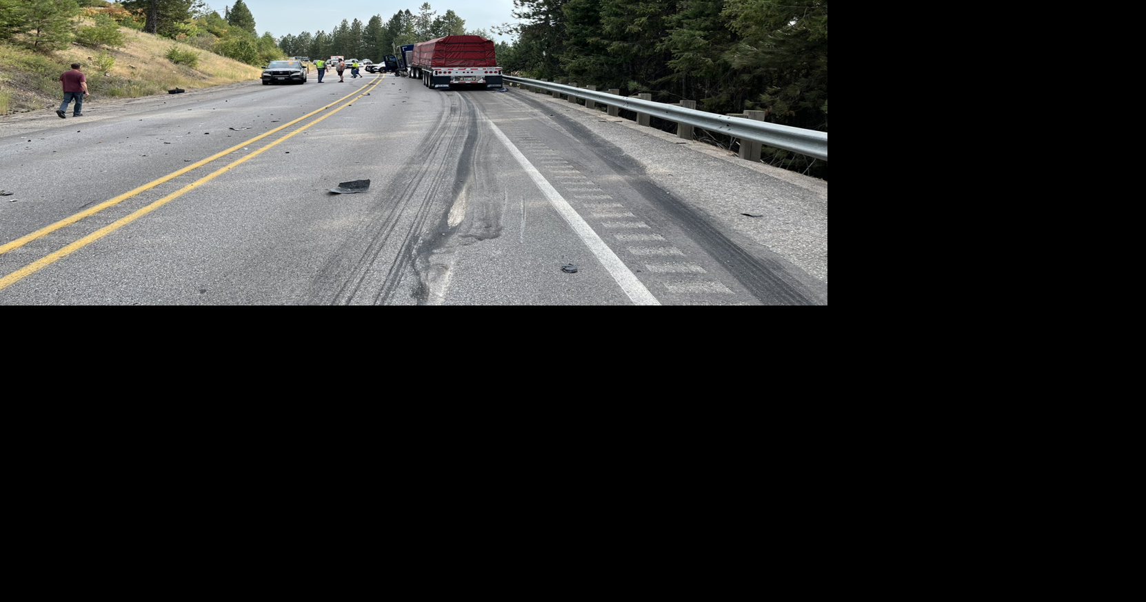 Driver in critical condition after collision on Highway 395 and Bakie