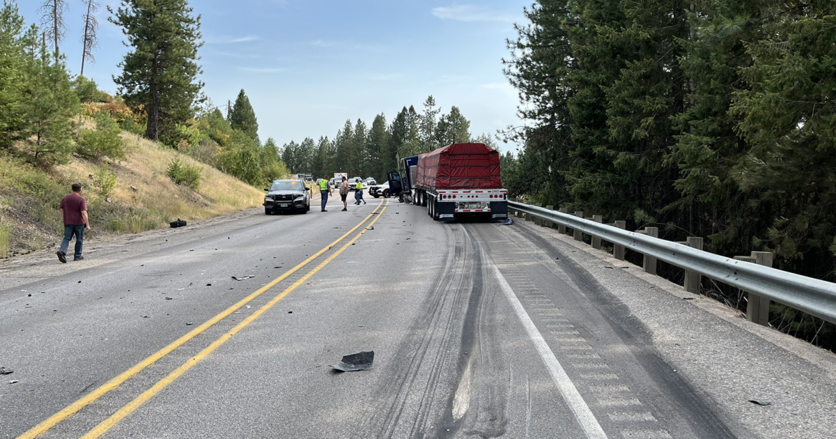 Driver in critical condition after collision on Highway 395 and Bakie