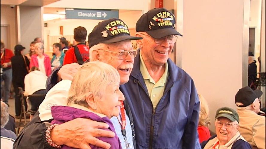 Gallery: Honor Flight pays tribute to Shell 77 crew | Local News | kxly.com