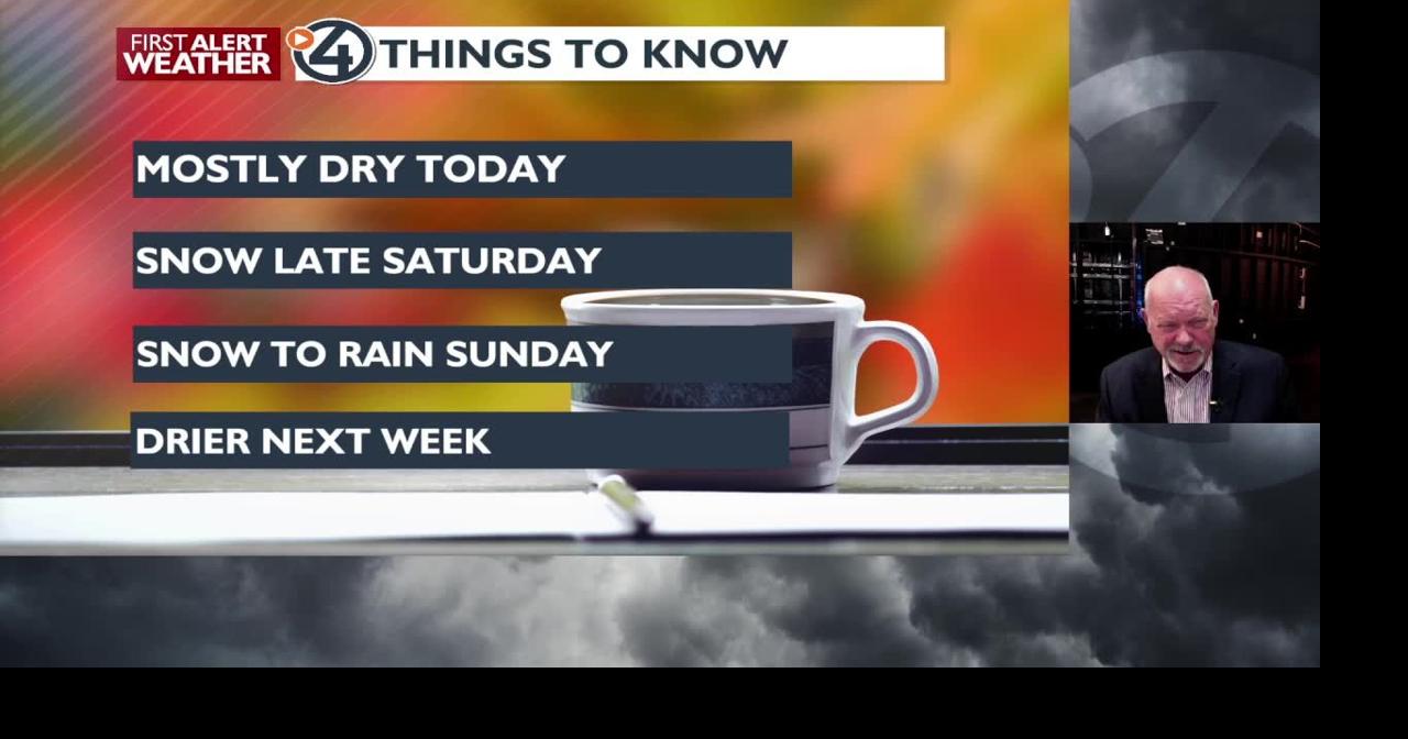 Sun and clouds to snow then rain, we have the timing right here - Mark ...