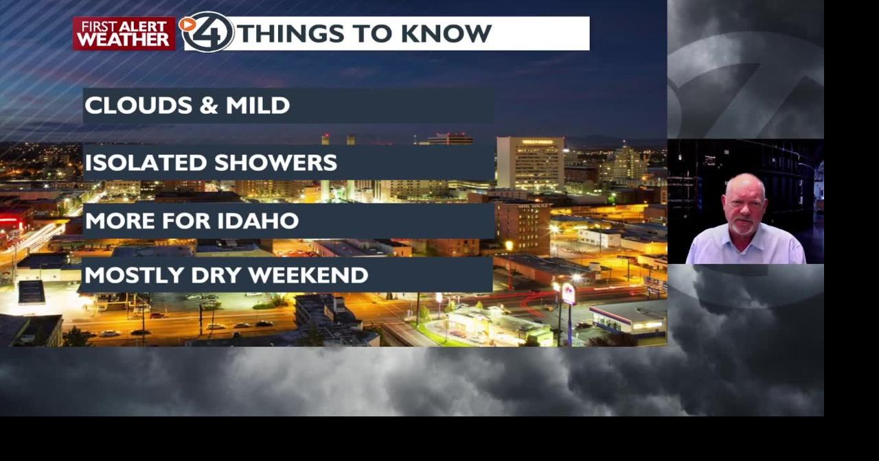 Clouds and a few showers possible with mild temperatures all weekend ...