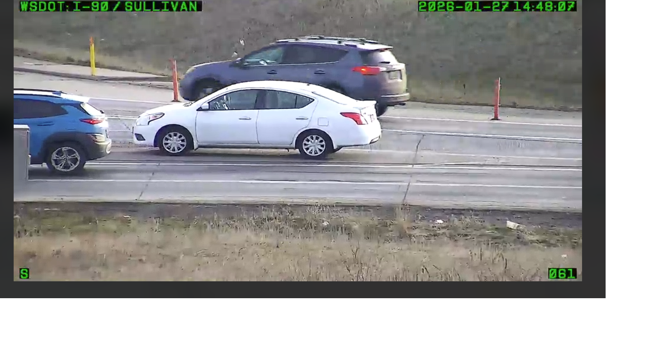 TRAFFIC ALERT: Abandoned vehicle blocks I-90 eastbound center lane at Sullivan Road exit