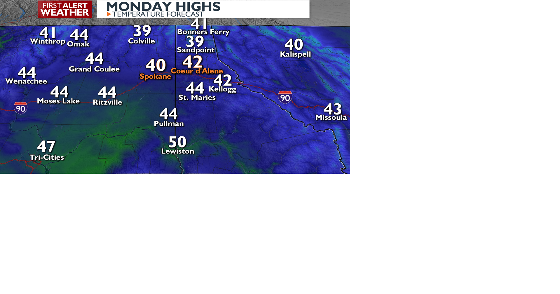 Clouds to sunshine today and Tuesday - Mark | Weather | kxly.com