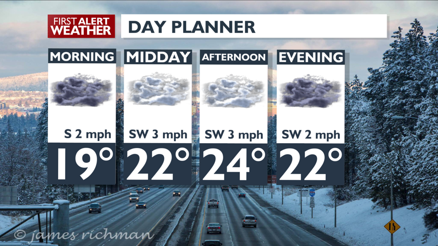 Overnight snow will lead to a slippery Monday morning – Matt | Forecast ...