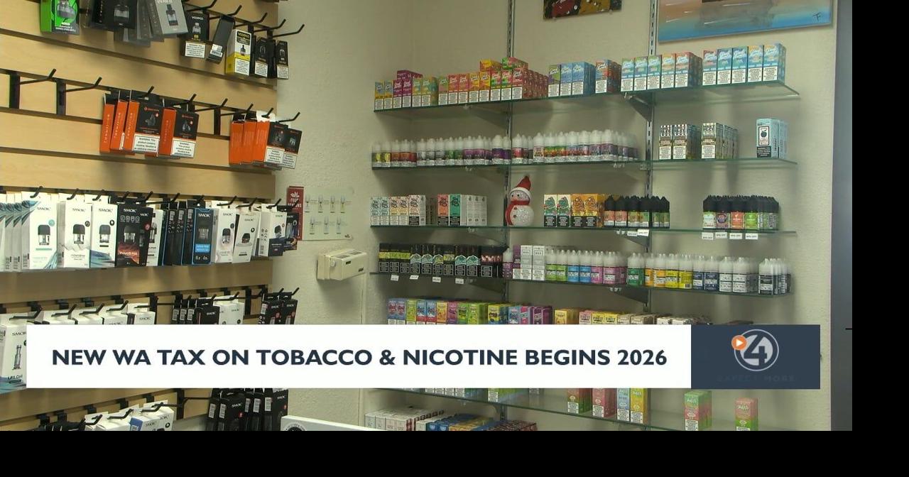 New Washington tax on tobacco and nicotine begins in 2026