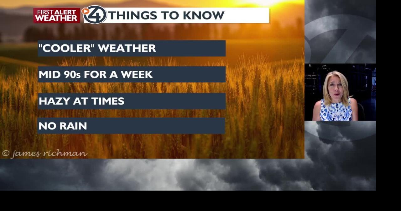☀️Cooler weather on the way for Thursday, but with highs in the mid 90s ...