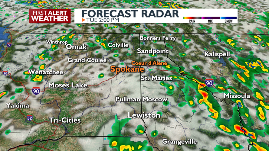 Clouds and showers today, drier and warmer Wednesday - Mark | News ...