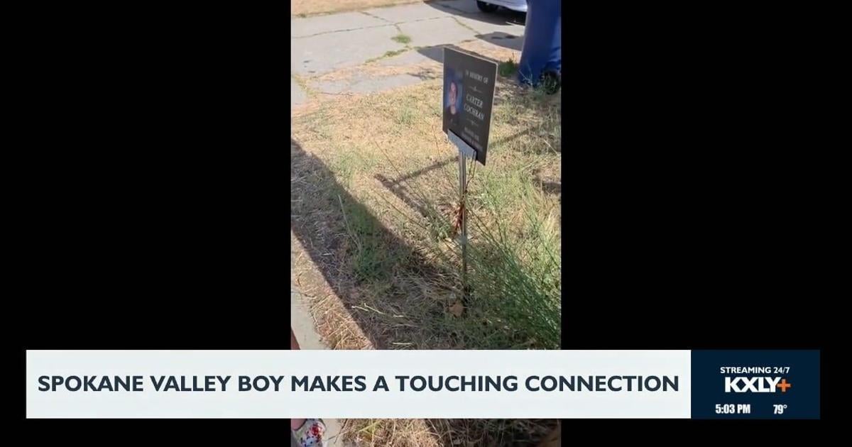 Six-year-old asks to visit Carter Cochran's memorial sign; say's he 'misses him' despite never meeting him