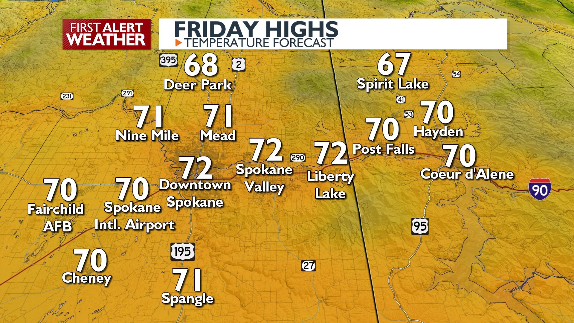More Sunshine And 70 Weather In The Forecast For Friday Kris News More Sunshine And 70 Weather In The Forecast For Friday Kris News