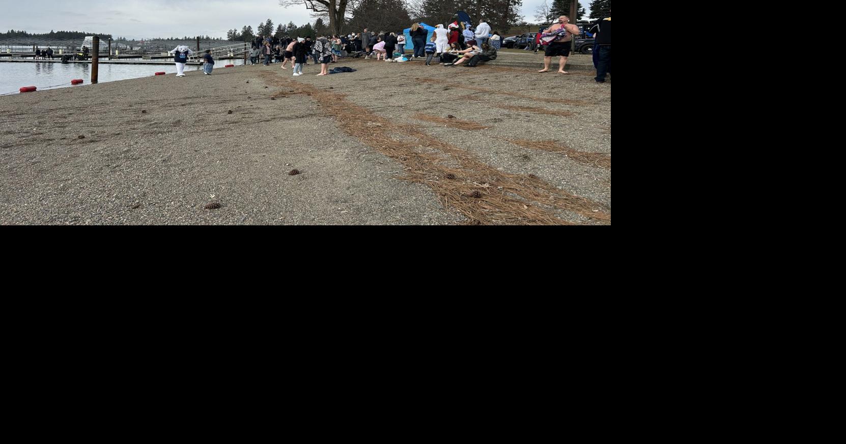 Dozens of people take Polar Plunge for annual Special Olympics fundraiser in Post Falls