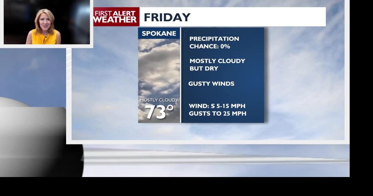 Clouds and a breeze for Friday with a dry cold front passing through ...