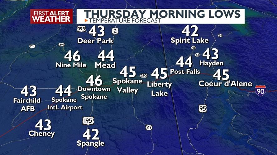 Temperatures in the upper 60s and lower 70s for Thursday with even ...