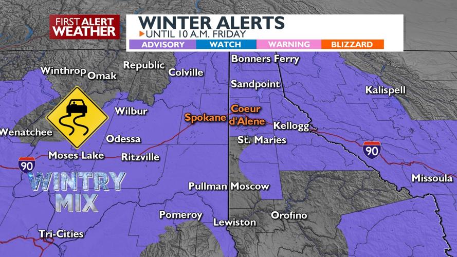 🚨Weather Alert Day: snow, sleet and freezing rain turning area roads ...