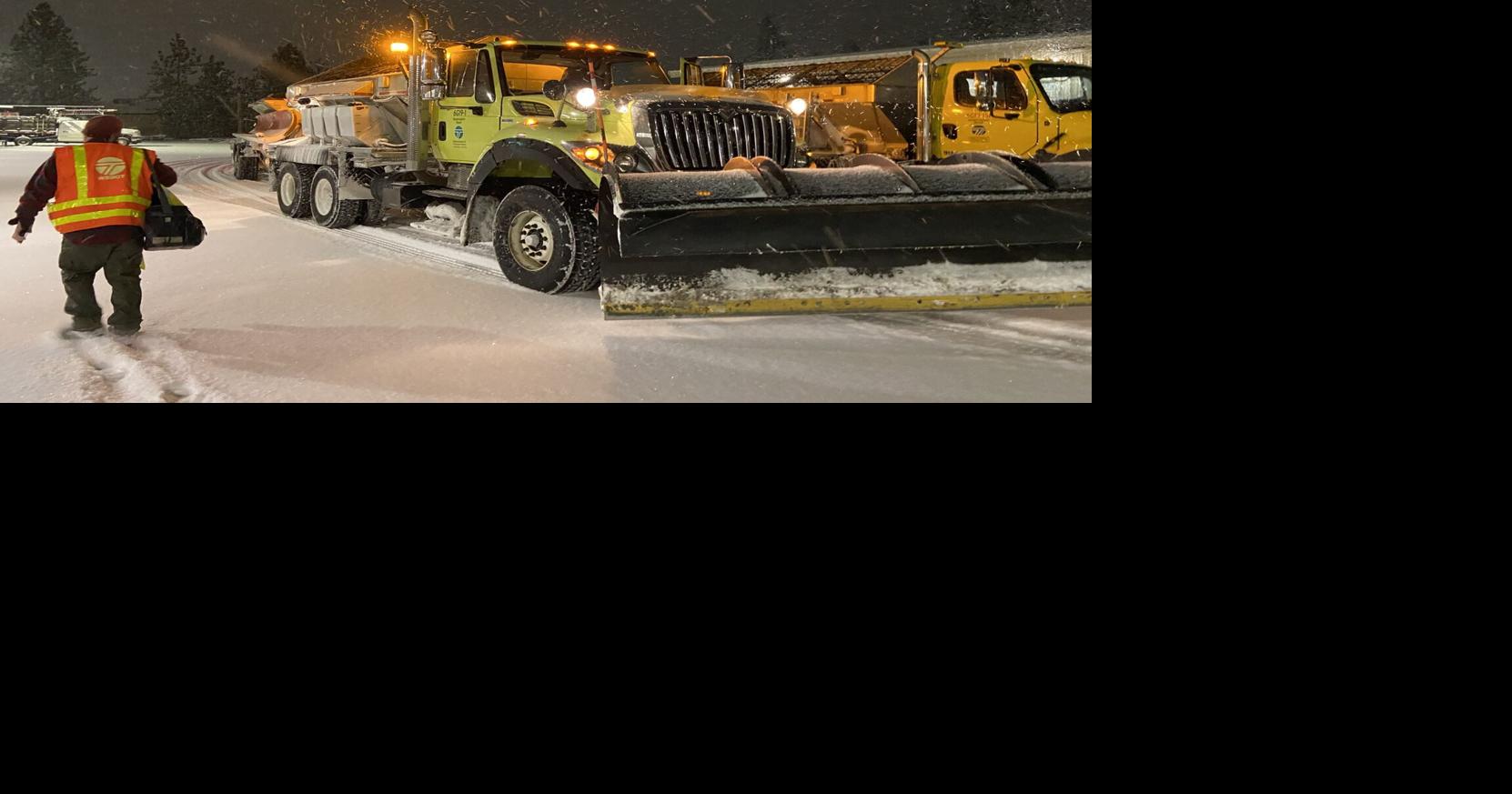 Snow crews working throughout Inland Northwest to clear area roads ...