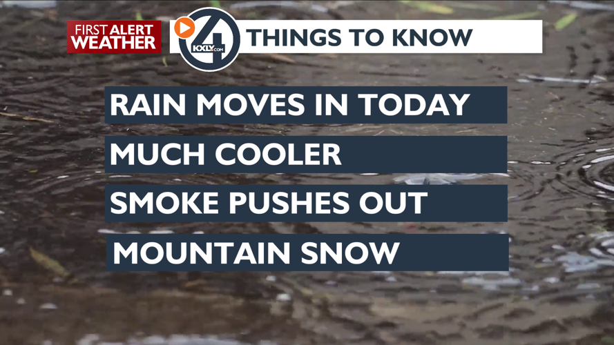 Cold front brings rain in and smoke out – Mark | Forecast | kxly.com