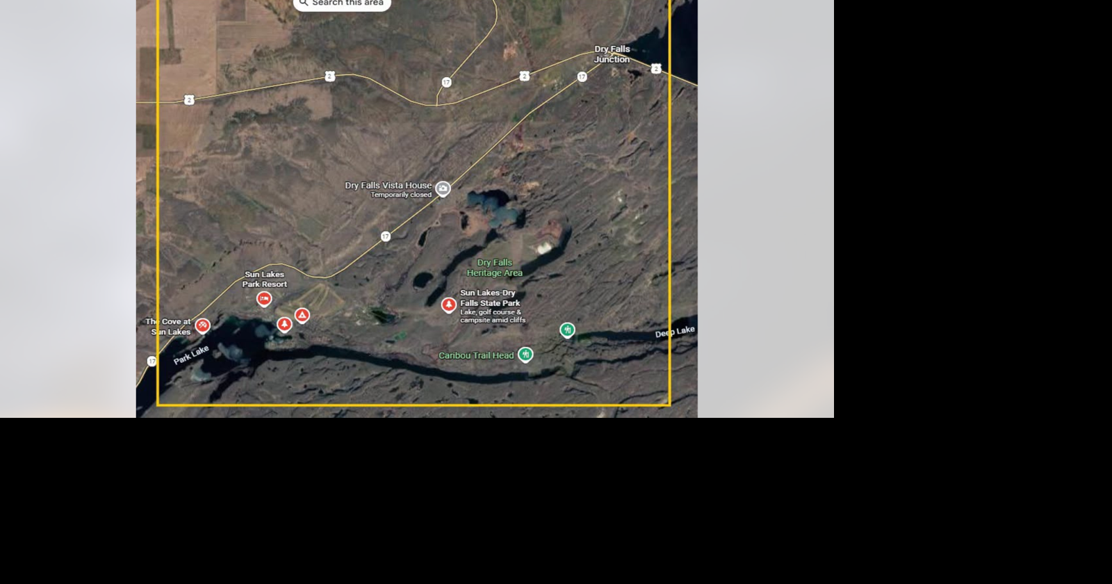 Wildfire triggers immediate evacuations at Sun Lake Campground, closes two highways