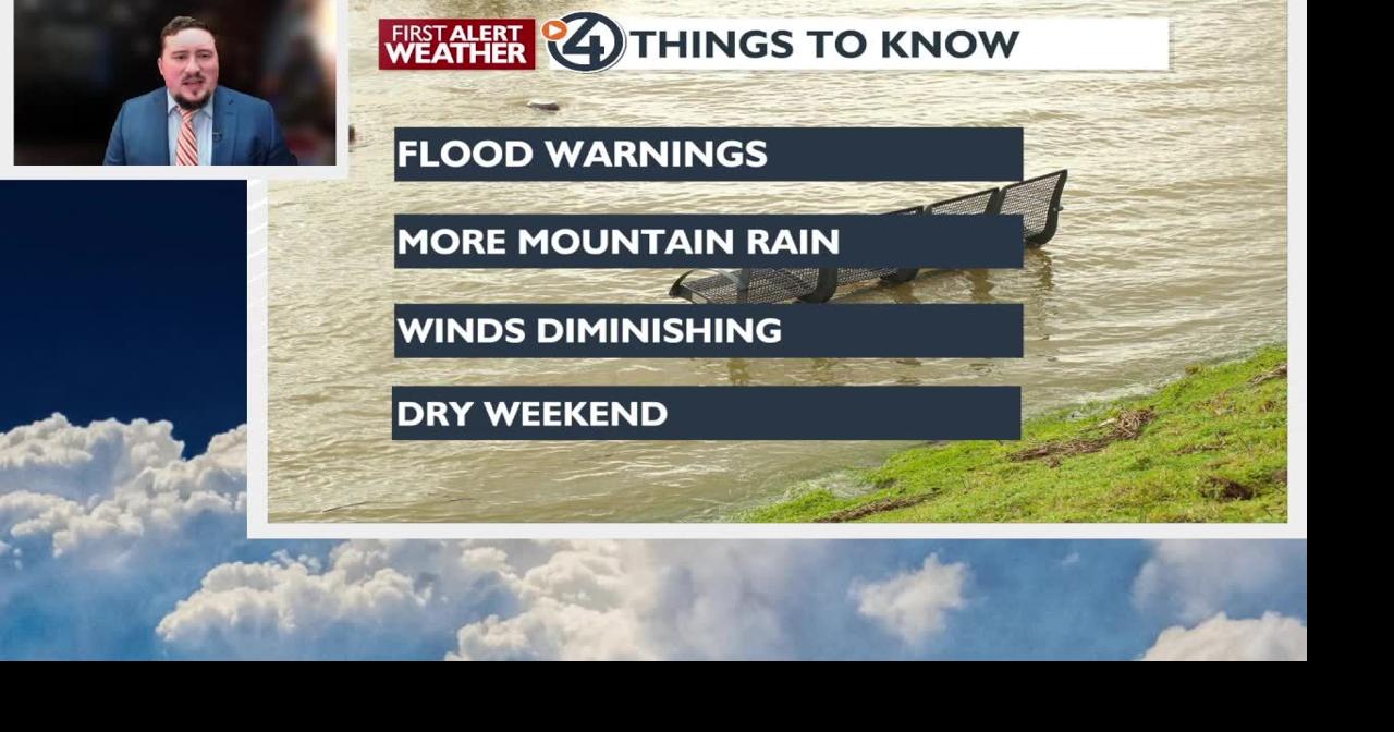 Mountain flooding continues even with the rain letting up