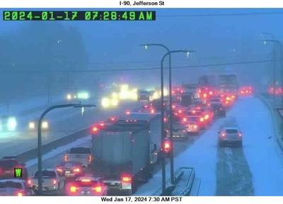 Multiple Crashes On I 90 Back Up Traffic Near Highway 195 And U S 2 Multiple Crashes On I 90 Back Up Traffic Near Highway 195 And U S 2