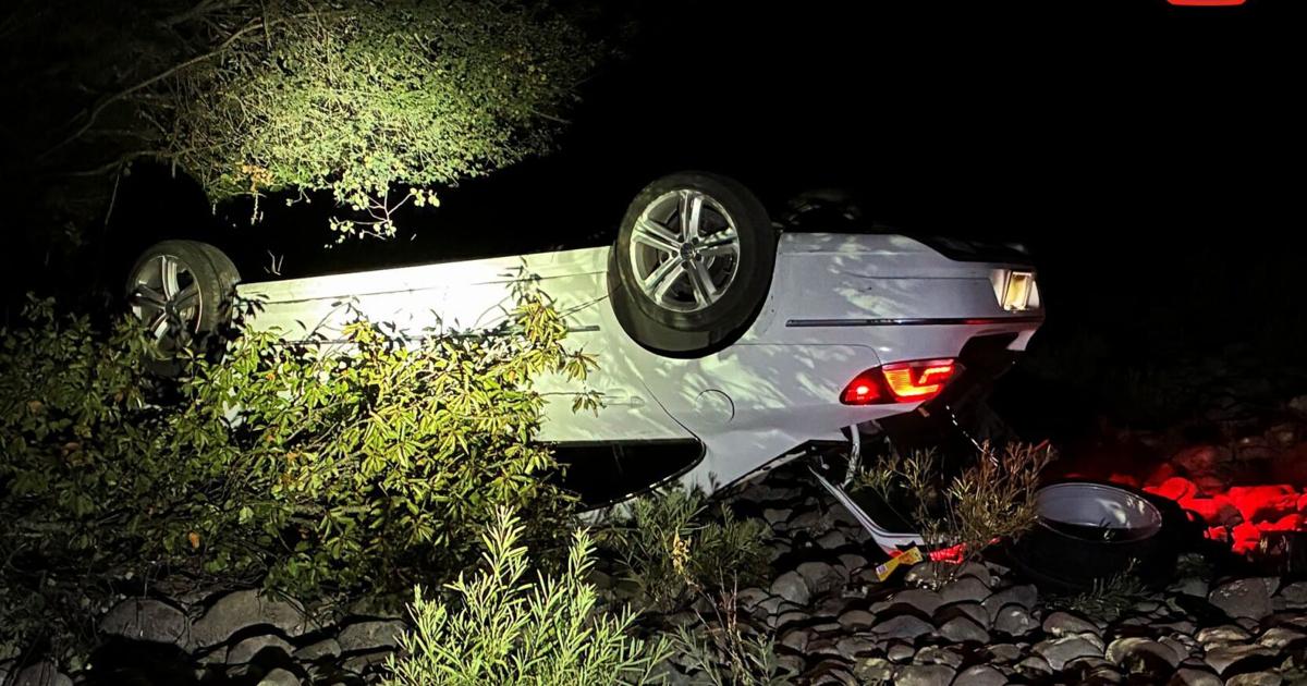 Rollover crash in Spokane Valley overnight