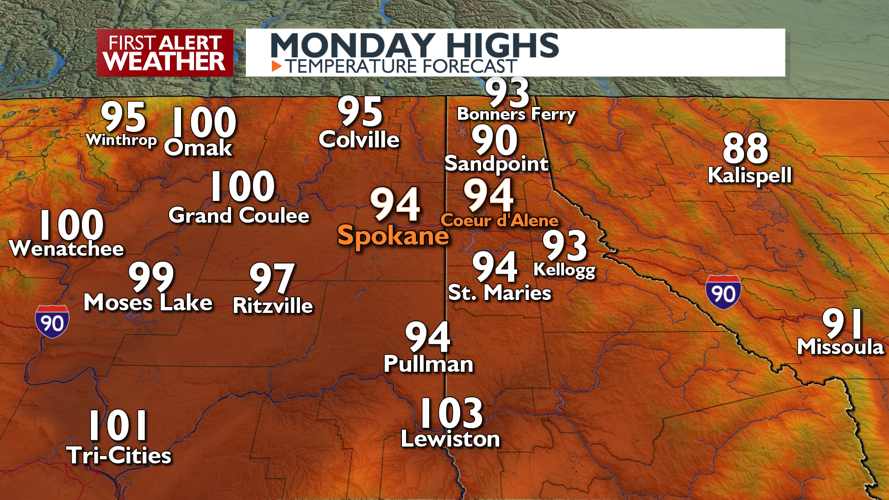 Hot and hazy Start to the workweek - Allison | Weather | kxly.com