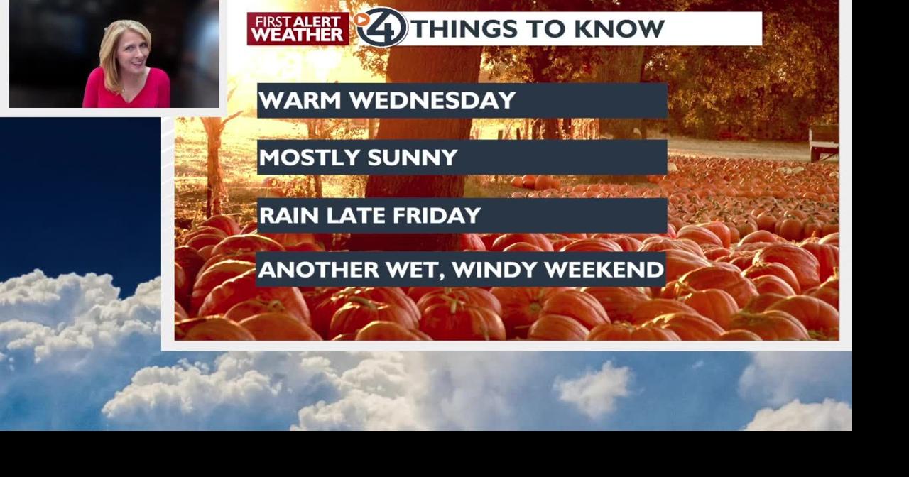 🌞🍂Enjoy a sunny, warm Wednesday! Rainy, windy weather on the way by the ...
