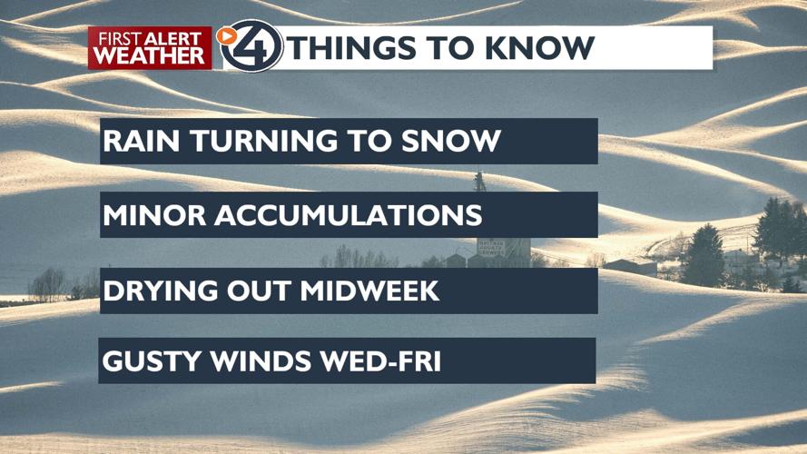 ️Rain will turn to snow late Monday for a slick Tuesday morning commute ...