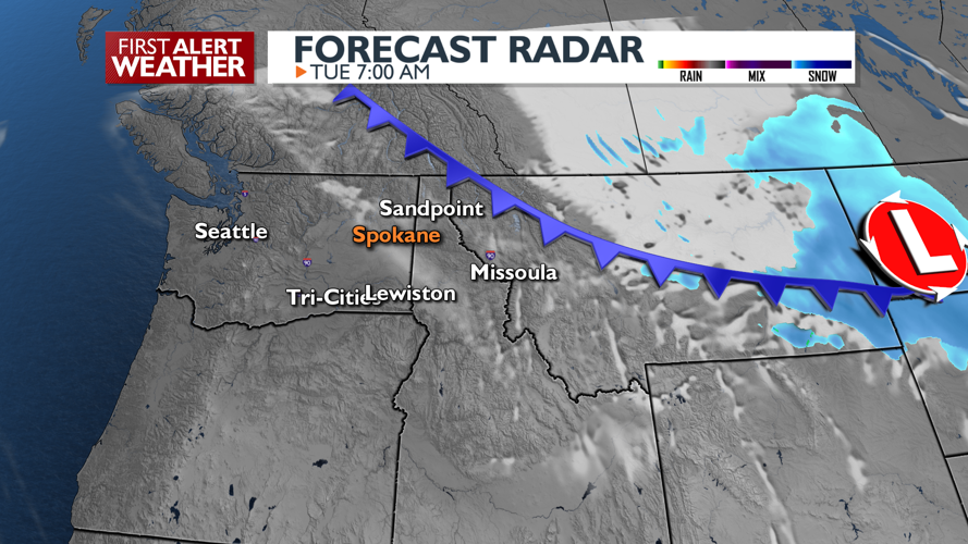 😶‍🌫️ Foggy conditions persist for the Spokane area, with relief on the ...