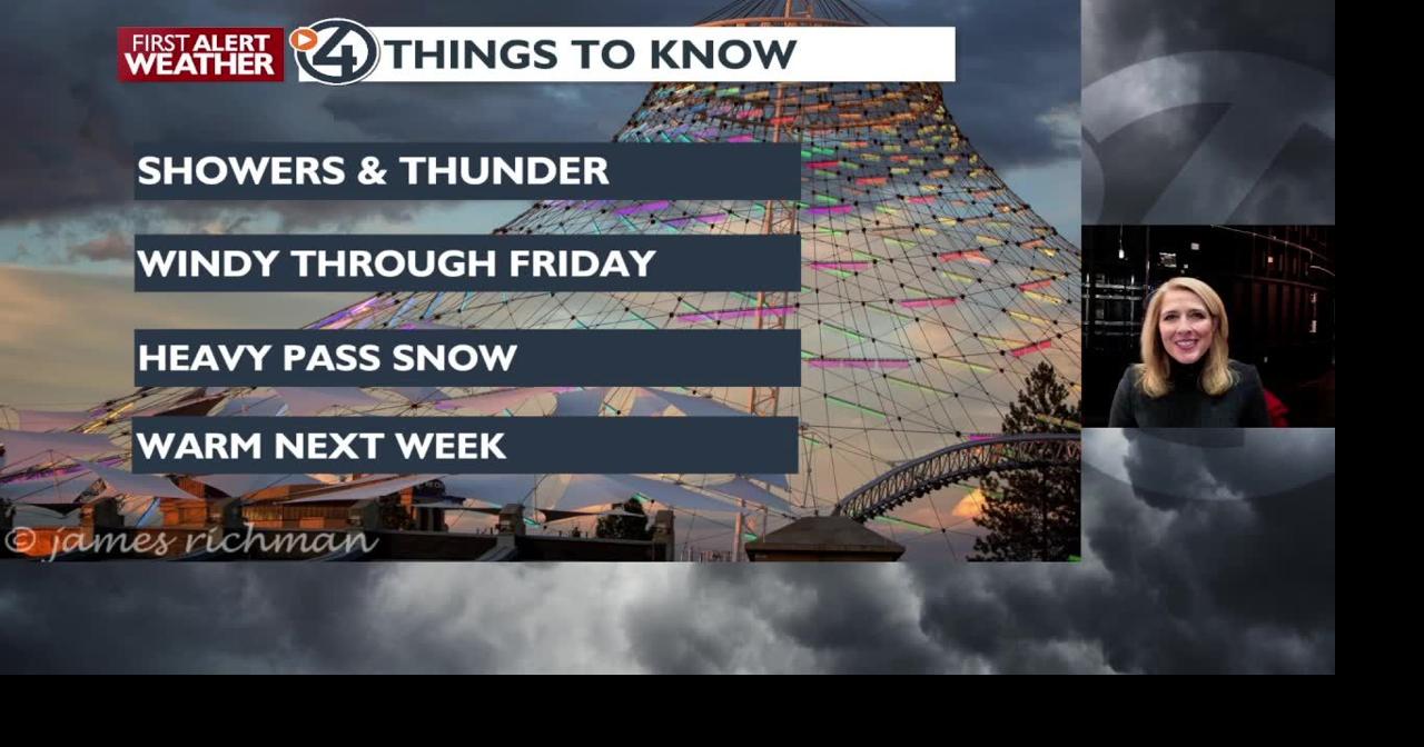 🌩️Tracking windy weather with a chance of thunderstorms for Friday ...