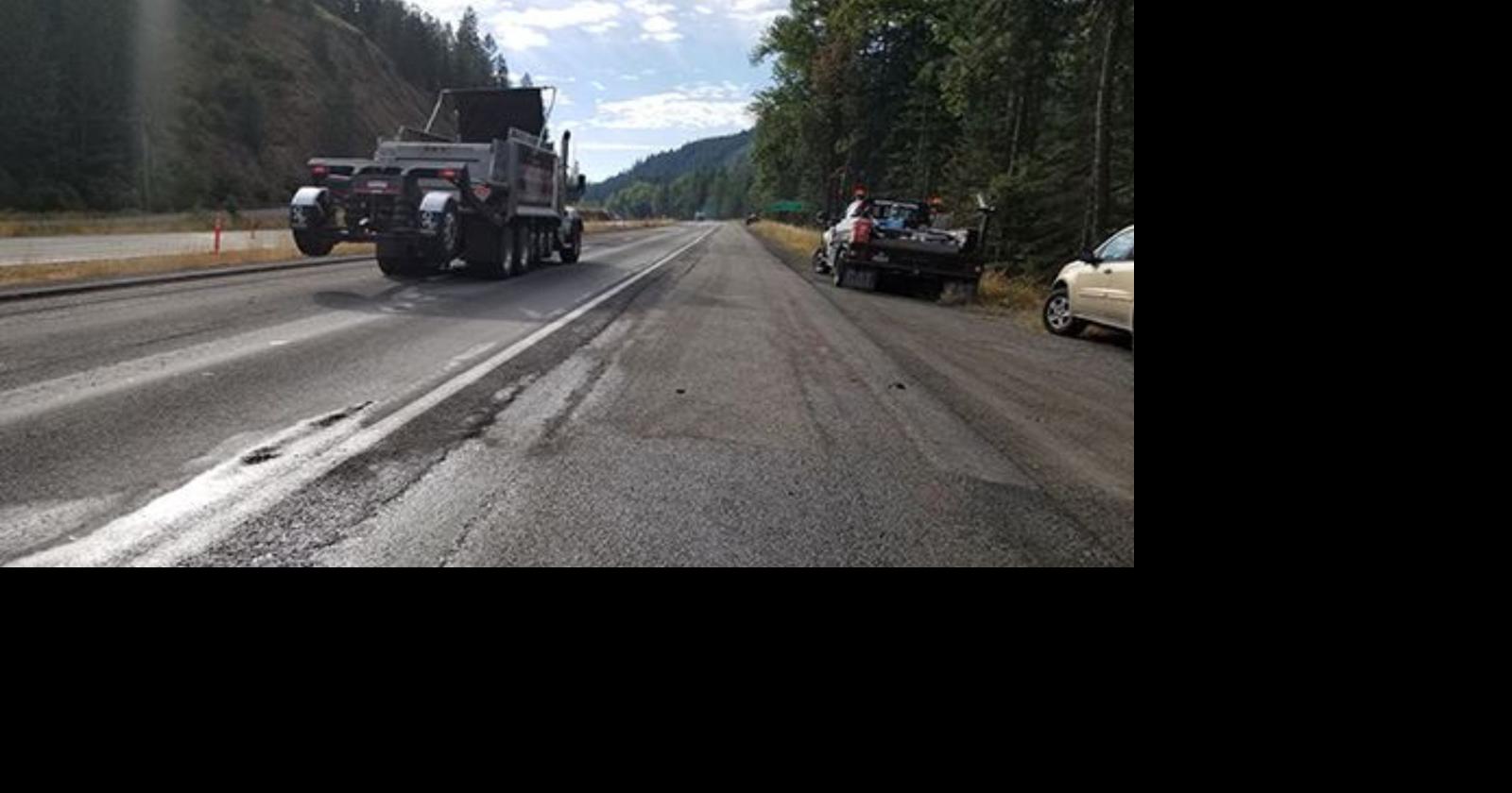 Construction near 4th of July Pass, Highway 53 near Rathdrum begins
