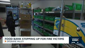 Food bank stepping up for fire victims