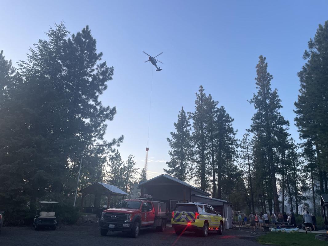 Evacuations in place for wildfire burning at Clear Lake Pines Beach