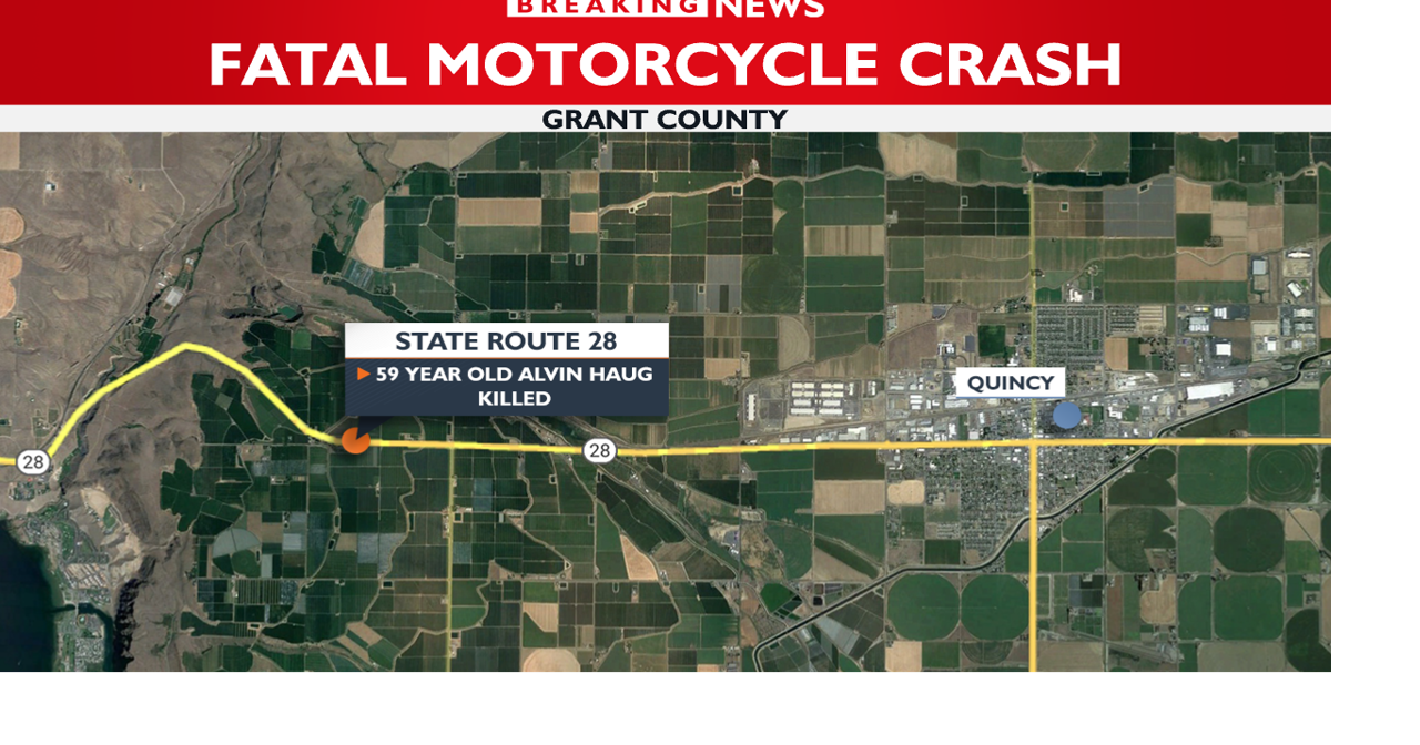 Motorcyclist killed in crash on SR 28 near Quincy | News | kxly.com
