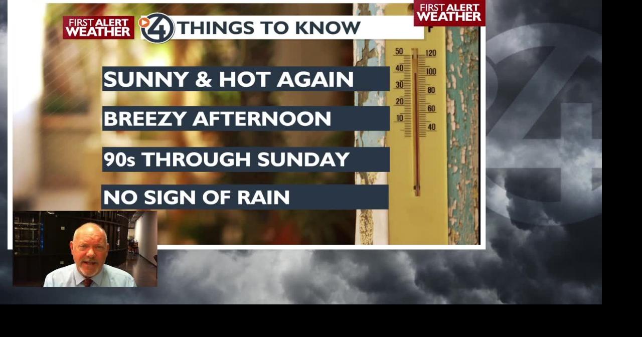 Nearing 100 degrees today with breezy conditions and some haze - Mark ...