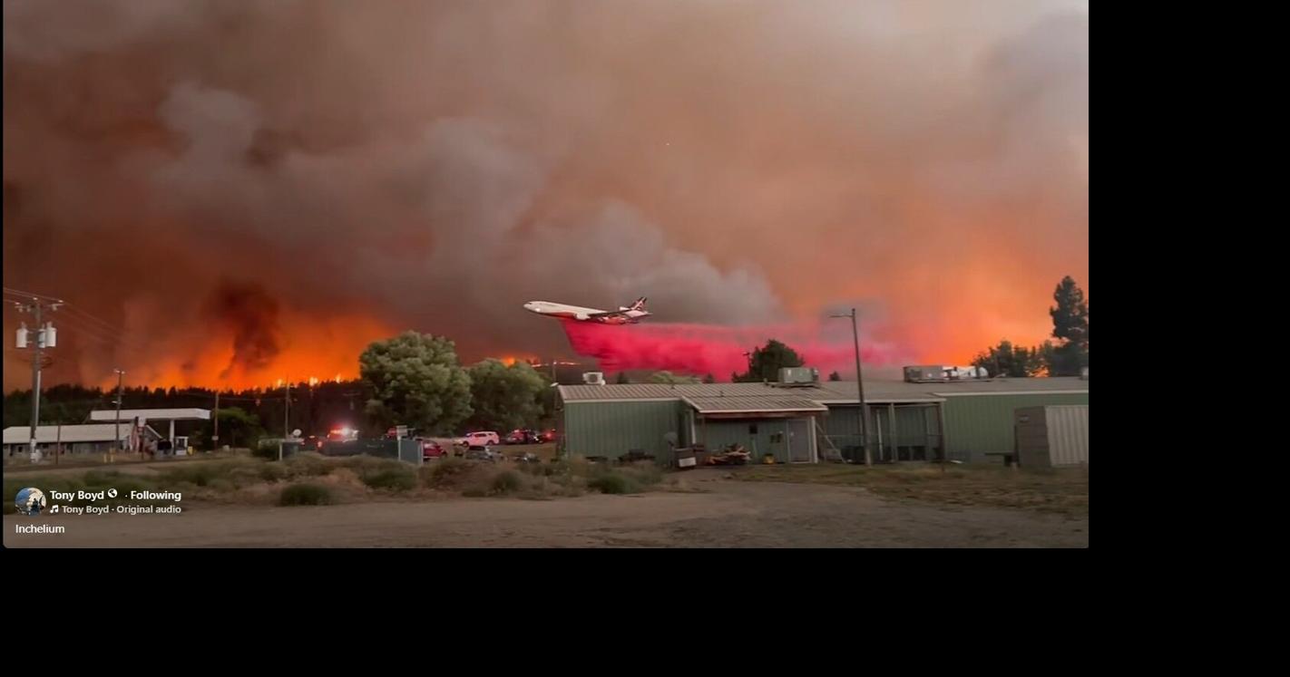 Inchelium without power, water due to Modrite Fire rapidly growing