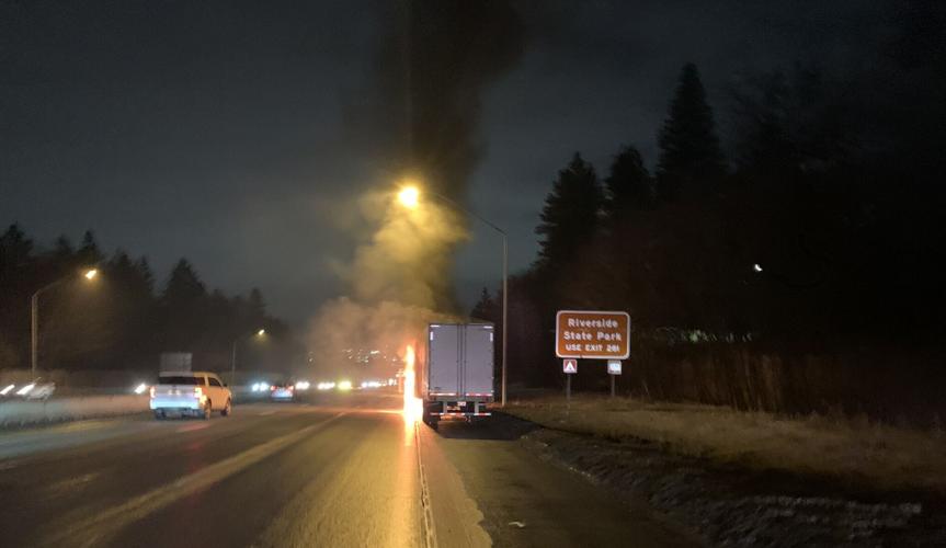 I-90 eastbound lanes open after truck fire | Local News | kxly.com