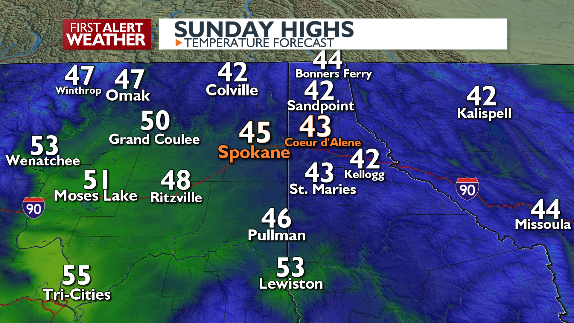 Rain And Mountain Snow For Sunday Morning Followed By Gusty SW Winds ...