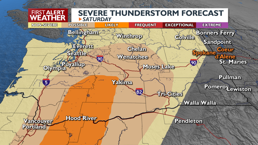 Hot Saturday afternoon before strong thunderstorms in Washington -Matt ...