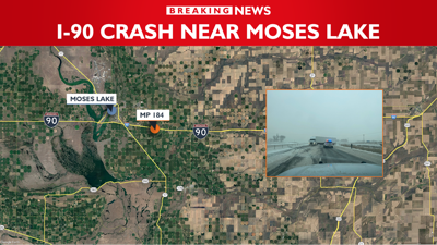 I-90 crash blocks traffic near Moses Lake | News | kxly.com
